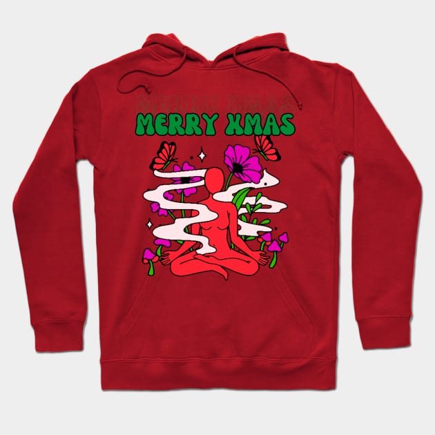 Merry Xmas Hoodie by Tee Trendz